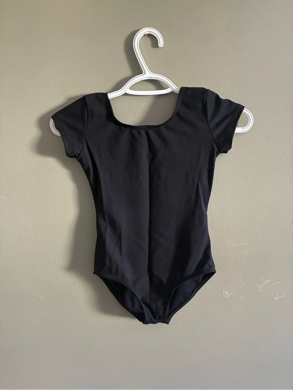 Capezio Black Short Sleeve Dance Leotard